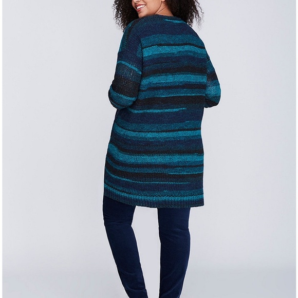 Lane Bryant Italian Yarn Open Long 